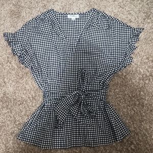 Checkered Bow Top | Morgan Taylor